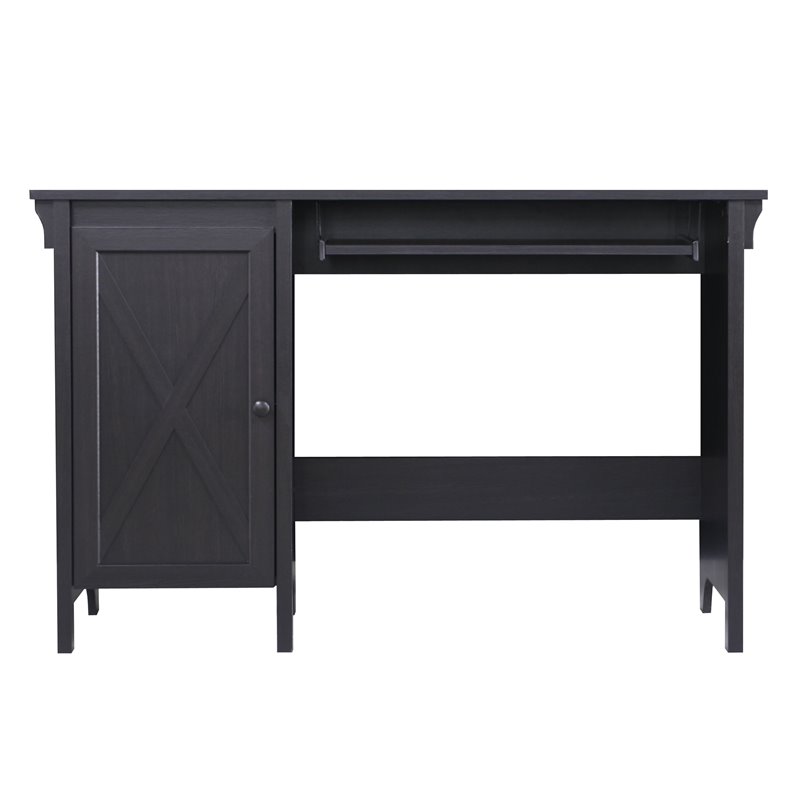 Saint Birch Hawksbury Farmhouse 1-Door Wood Writing Desk in Espresso