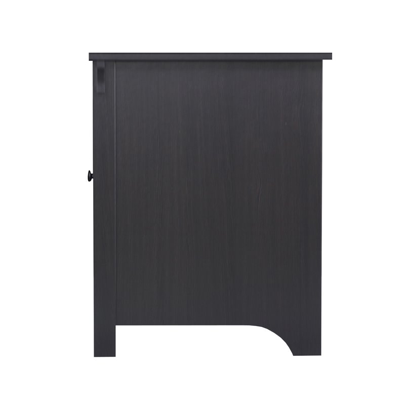 Saint Birch Hawksbury Farmhouse 1-Door Wood Writing Desk in Espresso