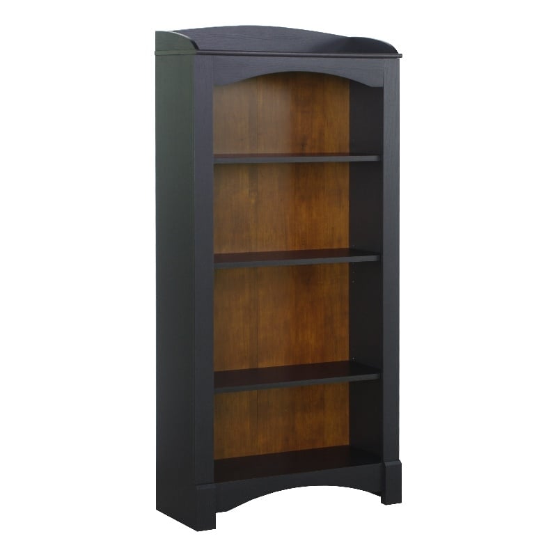 Saint Birch Hawksbury 4-Shelf Traditional Wood Bookcase in Espresso