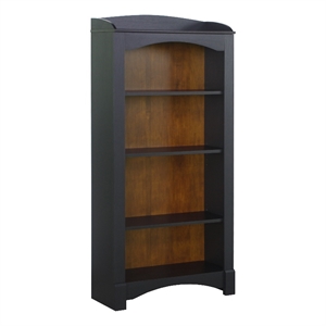 saint birch hawksbury 4-shelf traditional wood bookcase