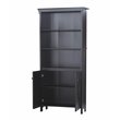 Saint Birch Hawksbury 3-Shelf Farmhouse Wood Bookcase in Espresso