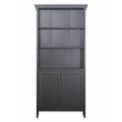 Saint Birch Hawksbury 3-Shelf Farmhouse Wood Bookcase in Espresso