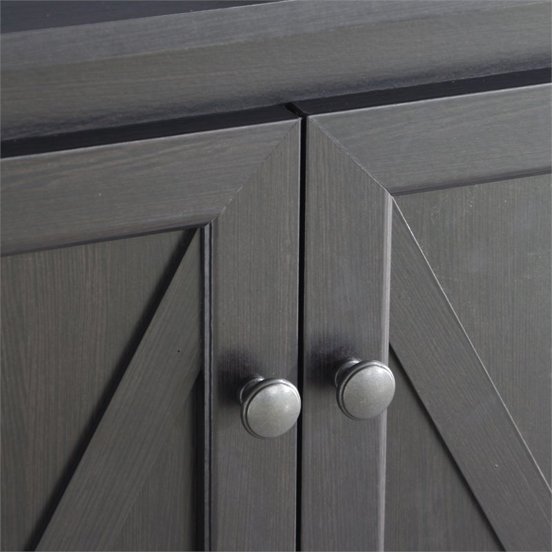 Saint Birch Hawksbury 3-Shelf Farmhouse Wood Bookcase in Espresso