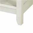 Saint Birch Hawksbury Modern Wood Hall Tree & Shoe Bench in Antique White