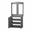 Saint Birch Hawksbury Farmhouse Wood Hall Tree & Cabinet in Gray