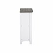 Saint Birch Olivia 4-Shelf Modern Wood Bookcase in Gray Oak/White