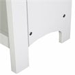 Saint Birch Olivia 4-Shelf Modern Wood Bookcase in Gray Oak/White