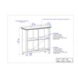 Saint Birch Olivia 4-Shelf Modern Wood Bookcase in Gray Oak/White