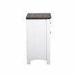 Saint Birch Olivia Modern Wood Storage Cabinet in Gray Oak/White