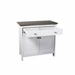 Saint Birch Olivia Modern Wood Storage Cabinet in Gray Oak/White