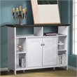 Saint Birch Olivia Modern Wood Console Table in Gray Oak/White