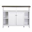 Saint Birch Olivia Modern Wood Console Table in Gray Oak/White