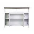 Saint Birch Olivia Modern Wood Console Table in Gray Oak/White