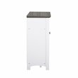 Saint Birch Olivia Modern Wood Console Table in Gray Oak/White