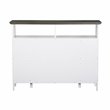 Saint Birch Olivia Modern Wood Console Table in Gray Oak/White