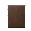 Saint Birch Kenneth 2-Drawer Modern Wood File Cabinet in Cherry/Gray