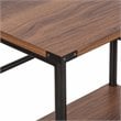 Saint Birch Bombay Modern Wood Mobile File Cabinet with Casters in Walnut