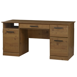 saint birch austin contemporary 60 inches wood writing desk in brown