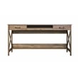 Saint Birch Alaska Wood 59.5 inches Writing Desk in Rustic Oak