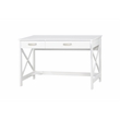 Saint Birch Alaska Contemporary Wood 47 inches Wrinting Desk in White