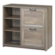Saint Birch Alaska Wood 2 Drawer File Cabinet With 3 Shelf in Oak