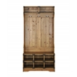 Saint Birch Austin Contemporary Wood Hall Tree And Shoe Bench in Old Pine