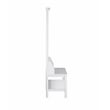 Saint Birch Finley Wood Hall Tree And Shoe Bench in White