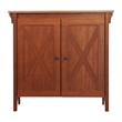 Saint Birch Hawksbury Wood 2 Door Storage Cabinet in Cherry