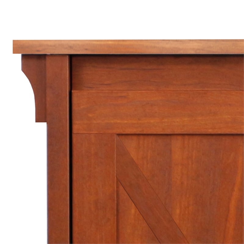 Saint Birch Hawksbury Wood 2 Door Storage Cabinet in Cherry