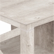 Saint Birch Honduras Wood Coffee Table With 2 Drawers in Washed Gray