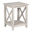 Saint Birch Honduras Contemporary Wood End Table in Washed Gray