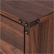Saint Birch Logan Mobile Wood Filing Cabinet With 3 Drawer in Walnut