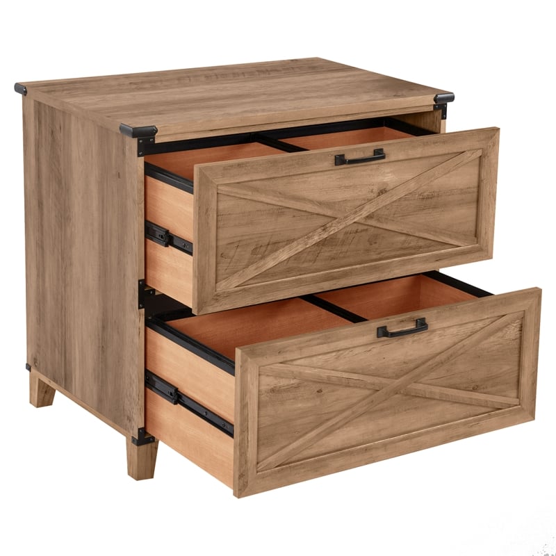 Saint Birch Oxford Wood Lateral File Drawer in Oak