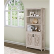 Saint Birch Megan Wood 2 Door Bookcase Washed Gray