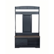 Sanit Birch Hawksbury Transitional Black Hall Tree & Shoe Bench