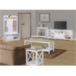 Sanit Birch Hawksbury Transitional White Hall Tree & Shoe Bench