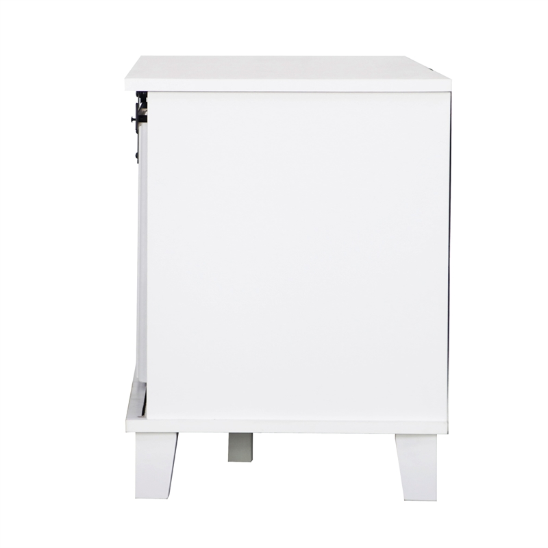 Saint Birch Austin Farmhouse White TV Stand