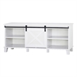 Saint Birch Austin Farmhouse White TV Stand