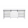Saint Birch Austin Farmhouse White TV Stand