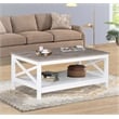 Saint Birch Lambert Modern Farmhouse White Coffee Table