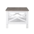 Saint Birch Lambert Modern Farmhouse White Coffee Table