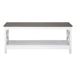 Saint Birch Lambert Modern Farmhouse White Coffee Table