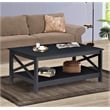 Saint Birch Lambert Modern Farmhouse Black Oak Coffee Table