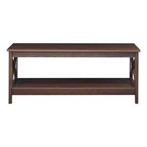 Saint Birch Lambert Modern Farmhouse Rosewood Grain Coffee Table
