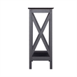 Saint Birch Lambert Modern Farmhouse Black Oak Console Table