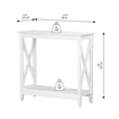 Saint Birch Lambert Modern Farmhouse White Console Table