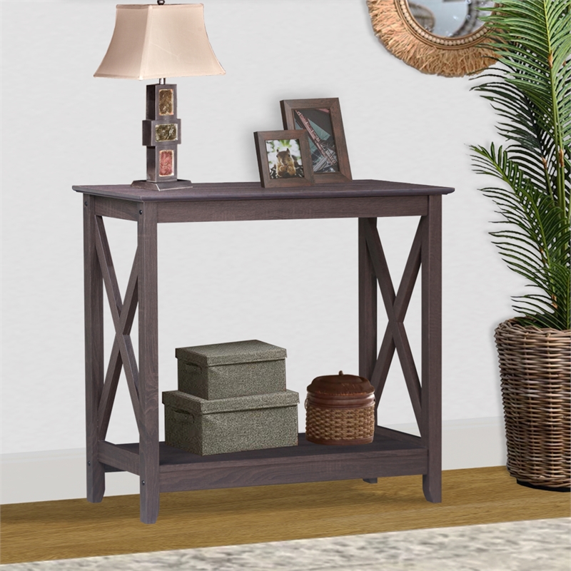 Saint Birch Lambert Modern Farmhouse Oak Console Table