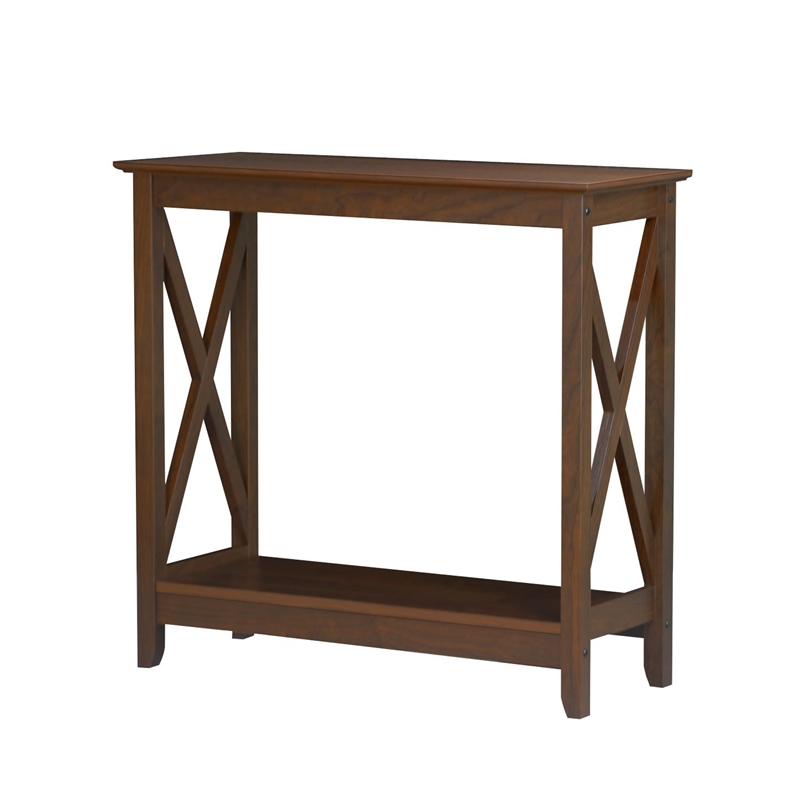 Saint Birch Lambert Modern Farmhouse Rosewood Grain Console Table