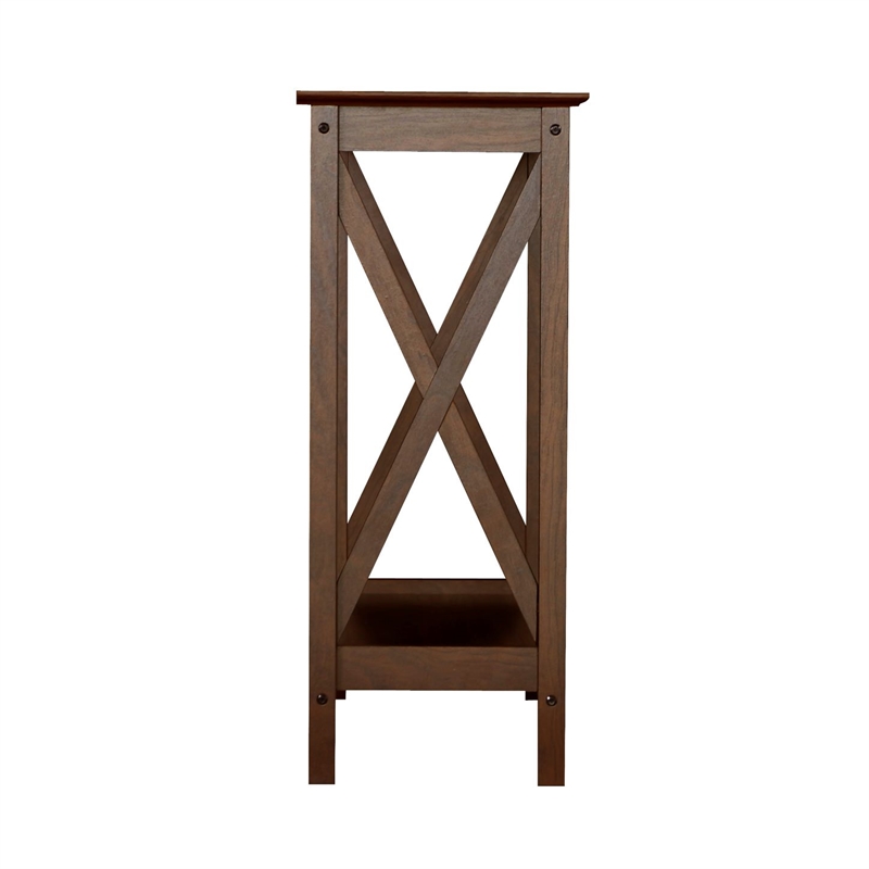 Saint Birch Lambert Modern Farmhouse Rosewood Grain Console Table