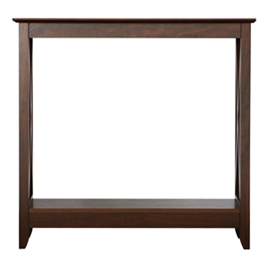 Saint Birch Lambert Modern Farmhouse Rosewood Grain Console Table
